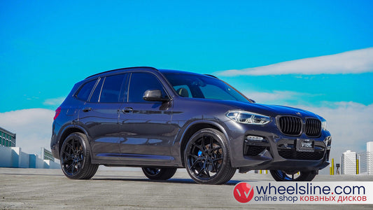 Gray BMW X3 1-Piece VS HF-51 Gloss Black  240807