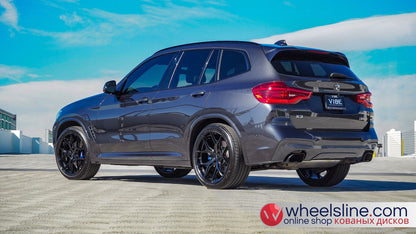 Gray BMW X3 1-Piece VS HF-51 Gloss Black  240807