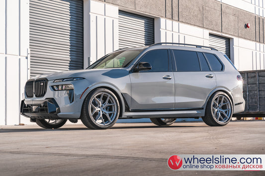 Gray BMW X7 1-Piece VS HF-51 Matte Silver  240820