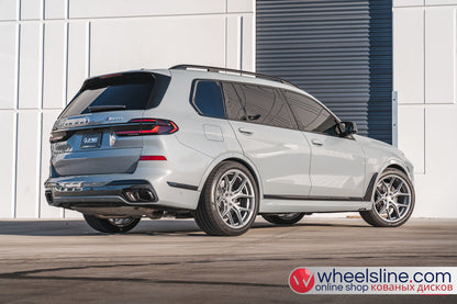 Gray BMW X7 1-Piece VS HF-51 Matte Silver  240820