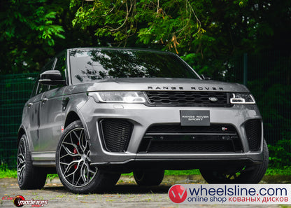 Gray Land Rover Range Rover 1-Piece VS HF-21 Gloss Black With Machined Face 240924