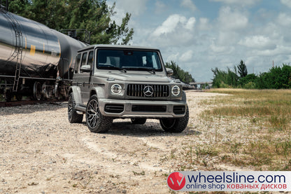 Gray Mercedes G 1-Piece VS HF-21 Gloss Black 240810