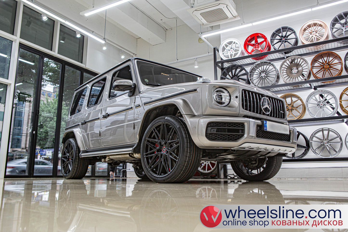 Gray Mercedes G 1-Piece VS HF-71 Frosted Black 240811