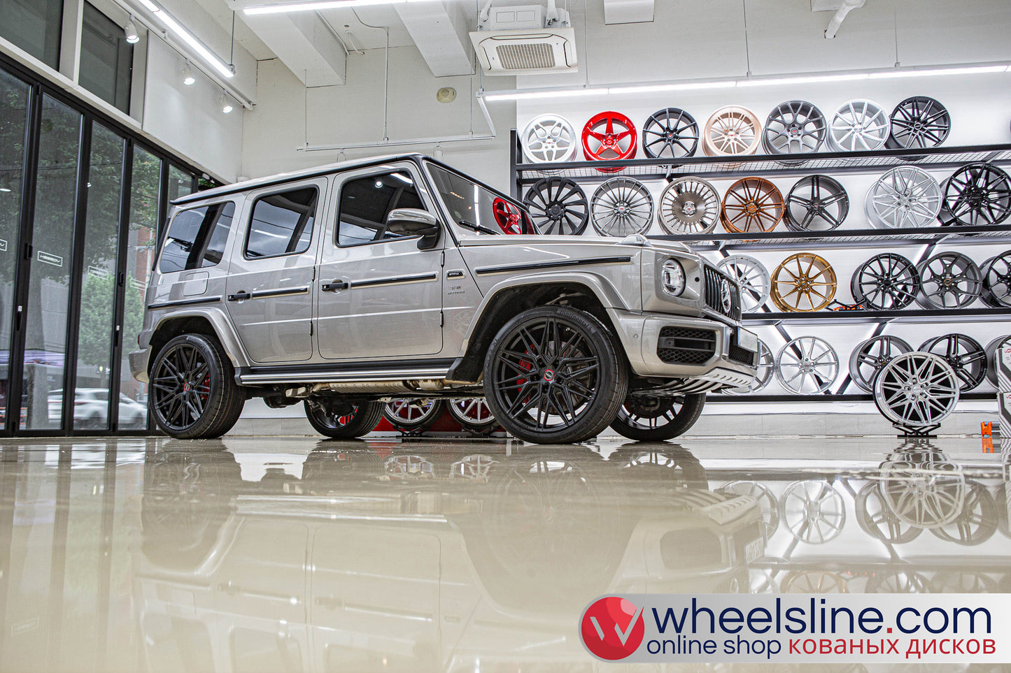 Gray Mercedes G 1-Piece VS HF-71 Frosted Black 240811