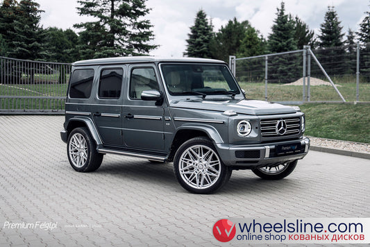 Gray Mercedes G 1-Piece VS HF-71 Hightlight Gloss Silver With Machined Face 20240809