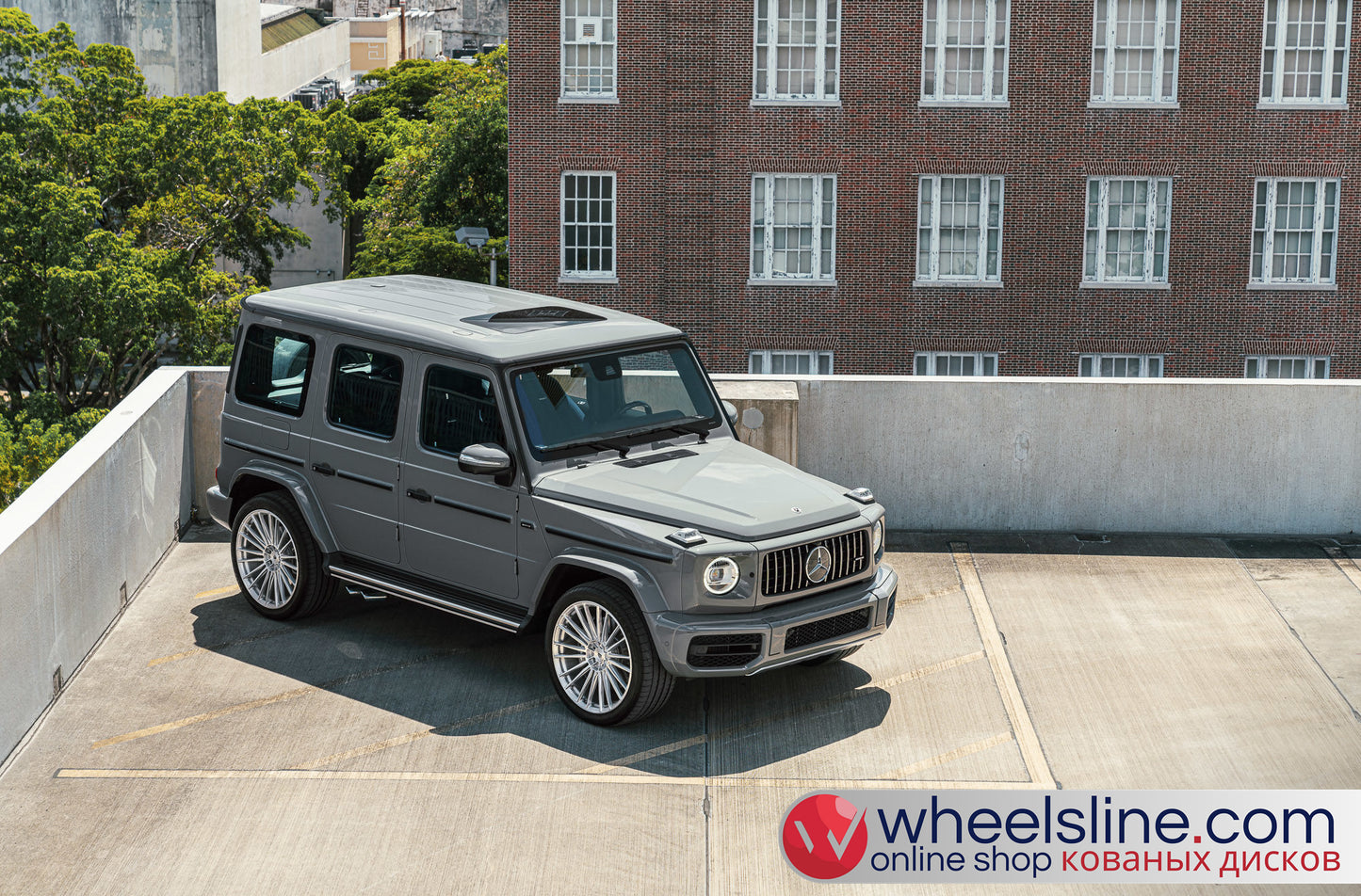 Gray Mercedes G 1-Piece VS S17-041 Brushed Silver 240809