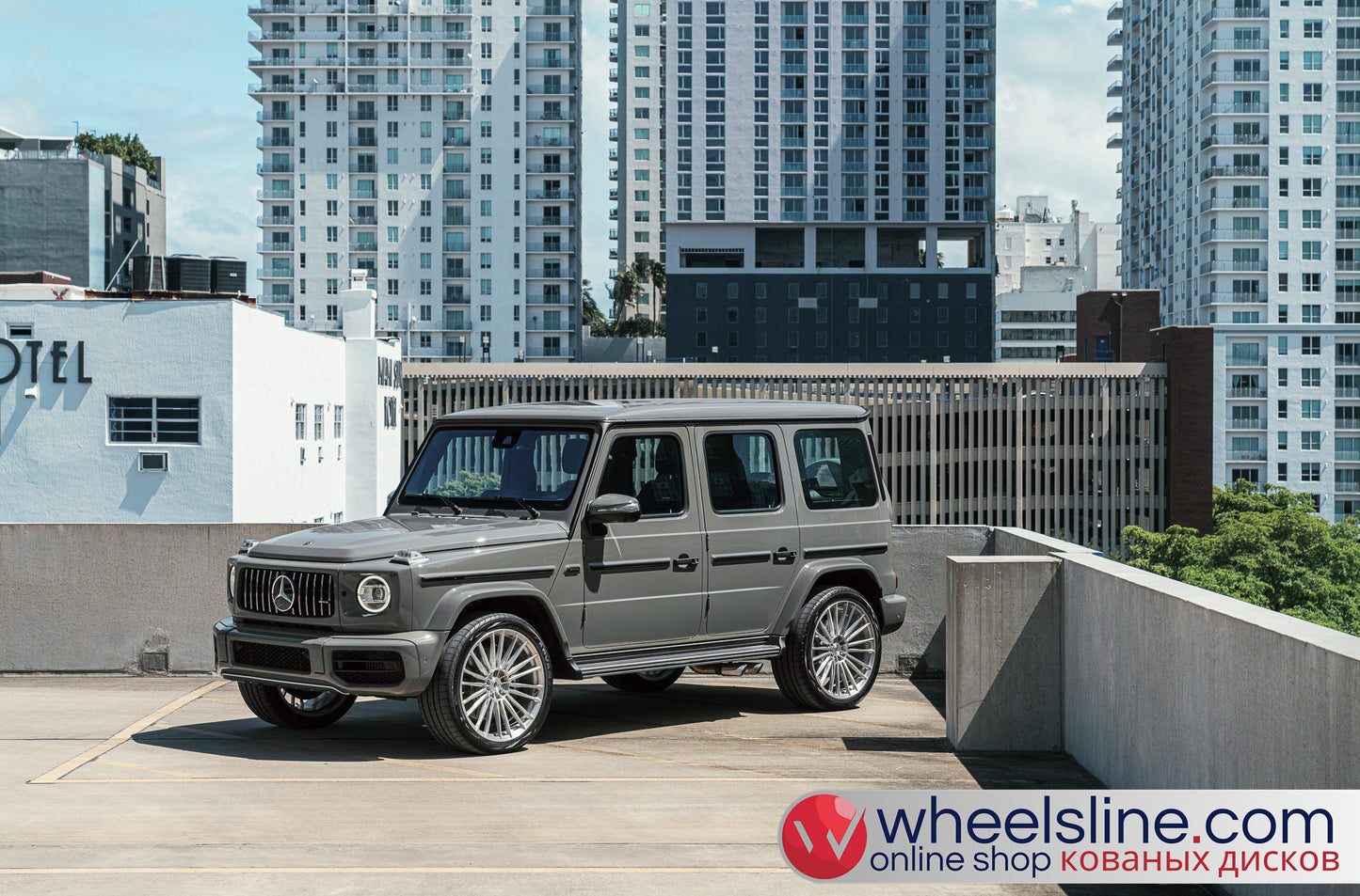 Gray Mercedes G 1-Piece VS S17-041 Brushed Silver 240809