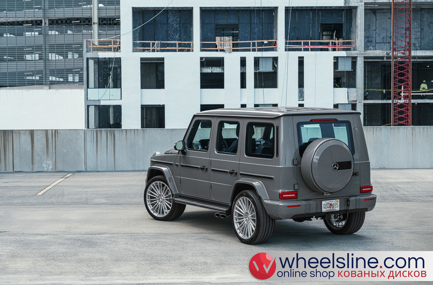 Gray Mercedes G 1-Piece VS S17-041 Brushed Silver 240809