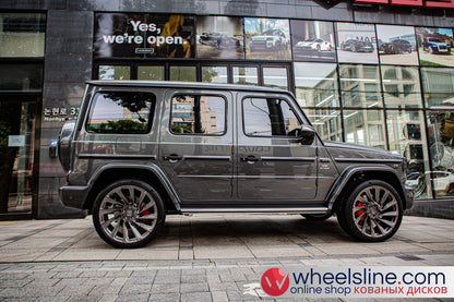 Gray Mercedes G 1-Piece VS UV-31 Brushed Black 240802