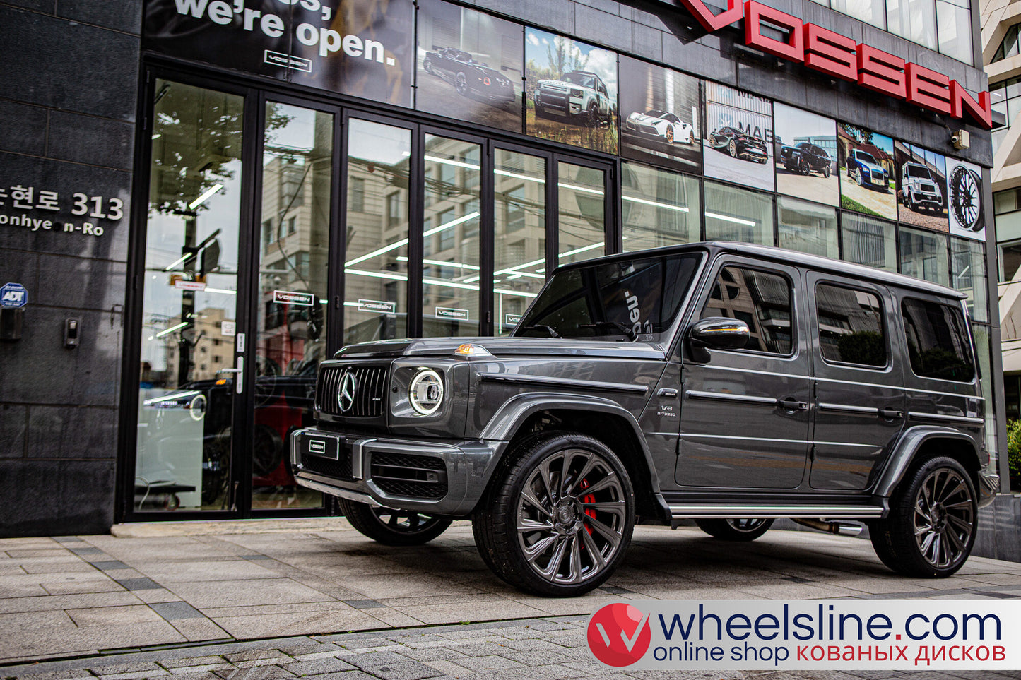 Gray Mercedes G 1-Piece VS UV-31 Brushed Black 240802