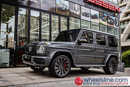 Gray Mercedes G 1-Piece VS UV-31 Brushed Black 240802