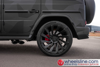 Gray Mercedes G 1-Piece VS UV-31 Brushed Black 240802