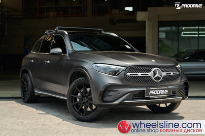 Gray Mercedes GLC 1-Piece VS HF-31 Matte Black Cap-C 240802