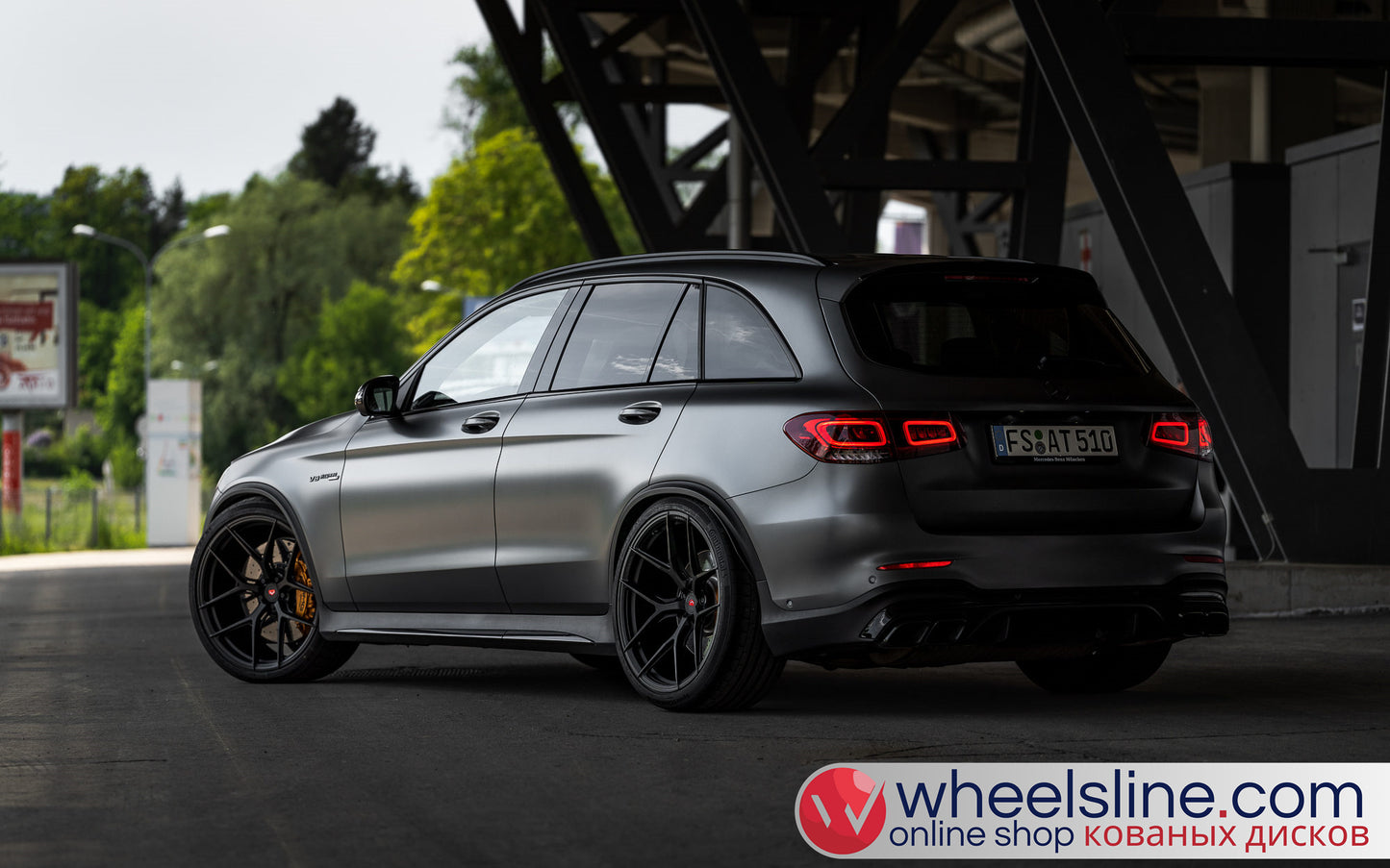 Gray Mercedes GLC 1-Piece VS S21-011 Matte  Black 240810