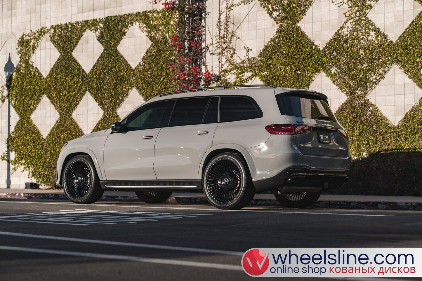 Gray Mercedes GLS 1-Piece VS S17-161 Gloss Black Cap-B 240802