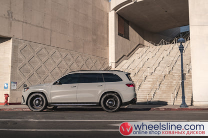 Gray Mercedes GLS 1-Piece VS S17-161 Gloss Black Cap-B 240802