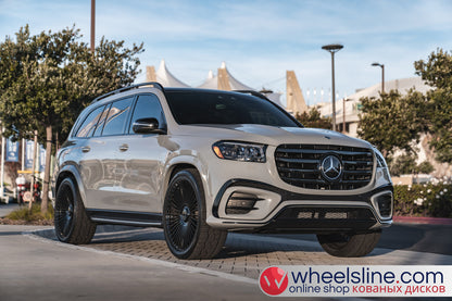 Gray Mercedes GLS 1-Piece VS S17-161 Gloss Black Cap-B 240802