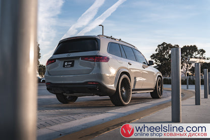 Gray Mercedes GLS 1-Piece VS S17-161 Gloss Black Cap-B 240802