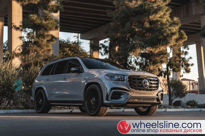 Gray Mercedes GLS 1-Piece VS S17-161 Gloss Black Cap-B 240802