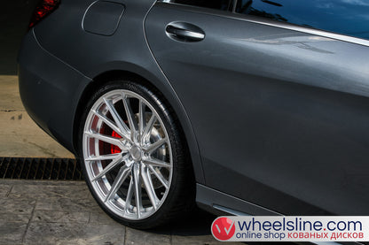 Gray  Mercedes S 1-Piece VS HF-4T1 Hightlight Gloss Silver With Polished Face 240815