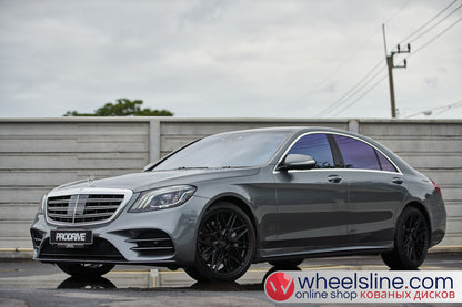 Gray Mercedes S 1-Piece VS HF-71 Gloss Black 240815