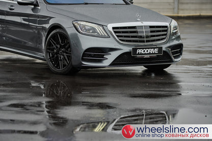 Gray Mercedes S 1-Piece VS HF-71 Gloss Black 240815