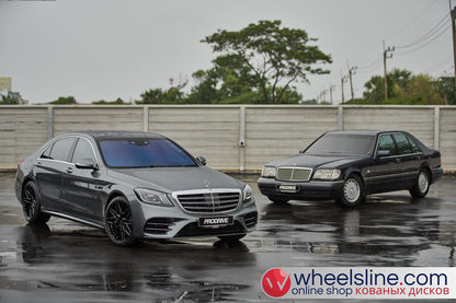 Gray Mercedes S 1-Piece VS HF-71 Gloss Black 240815