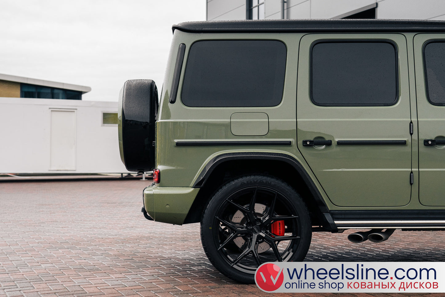 Green Mercedes G 1-Piece VS HF-51 Gloss Black 240811