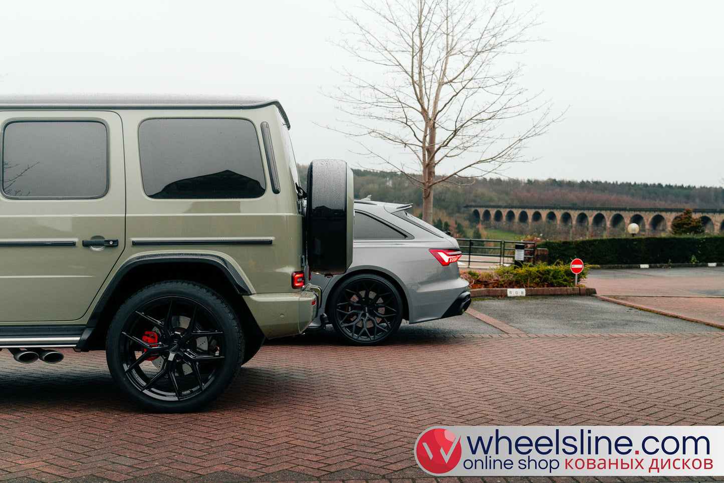 Green Mercedes G 1-Piece VS HF-51 Gloss Black 240811