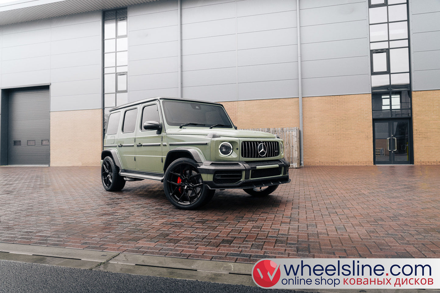 Green Mercedes G 1-Piece VS HF-51 Gloss Black 240811