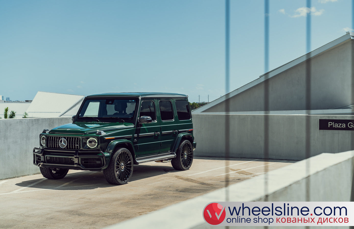 Green  Mercedes G 1-Piece VS HF-81 Gloss Black 240811