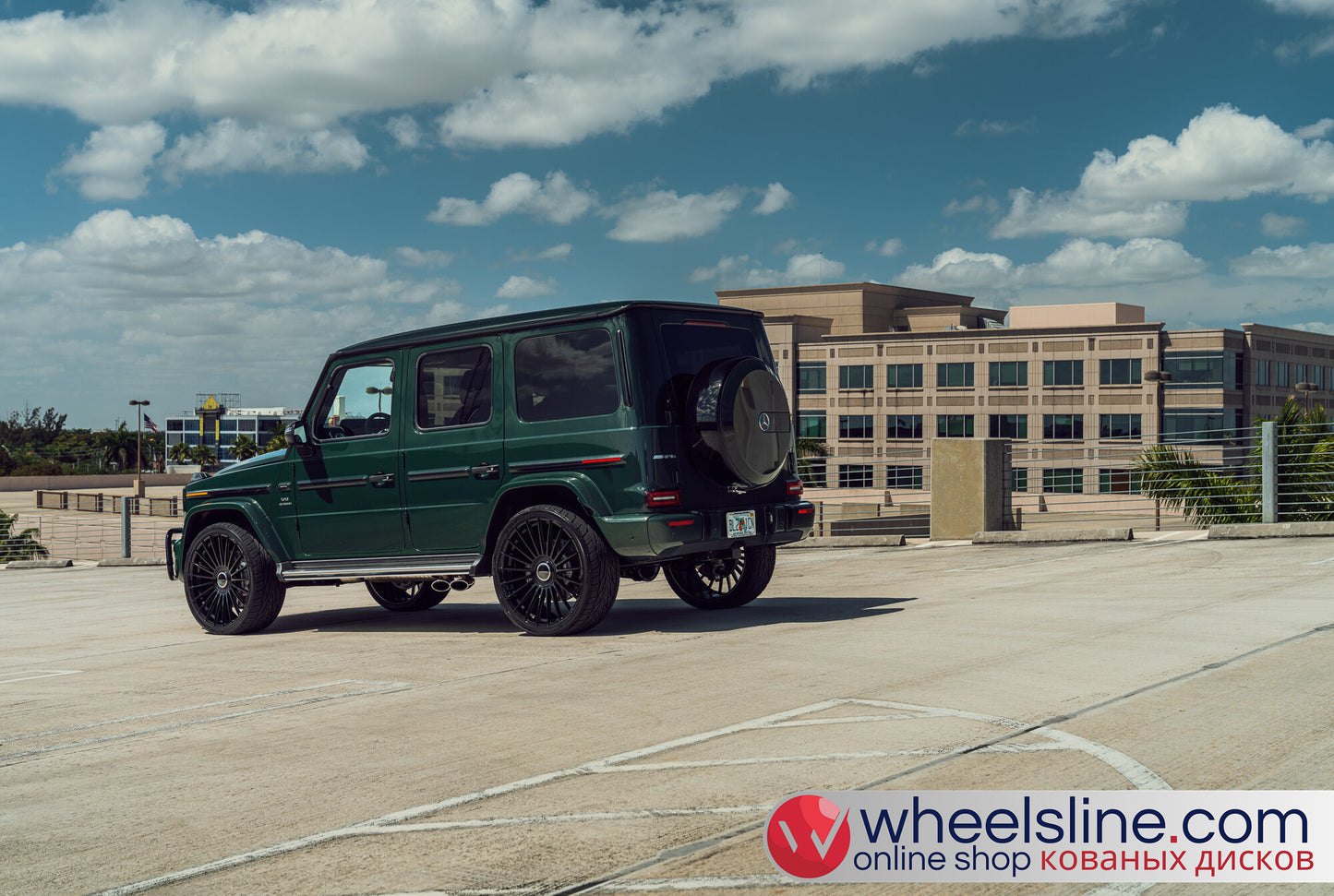 Green  Mercedes G 1-Piece VS HF-81 Gloss Black 240811