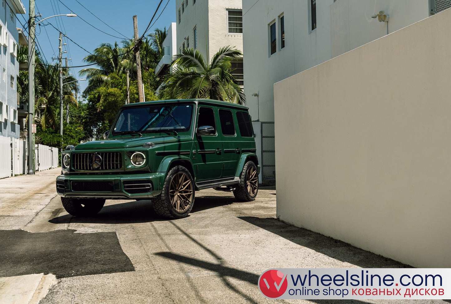 Green Mercedes G 1-Piece VS S21-021 Frosted Bronze 240810