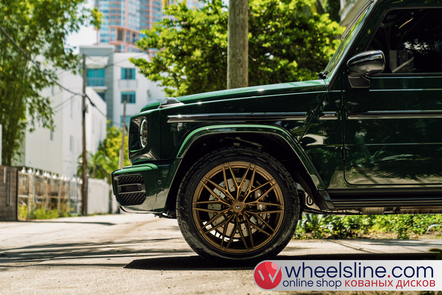 Green Mercedes G 1-Piece VS S21-021 Frosted Bronze 240810