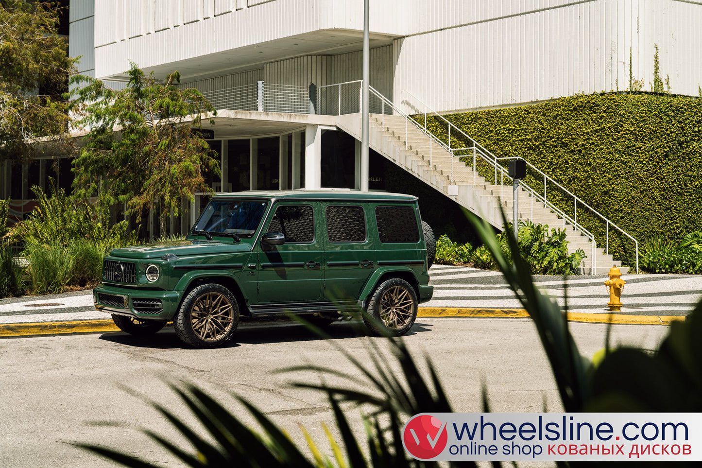 Green Mercedes G 1-Piece VS S21-021 Frosted Bronze 240810