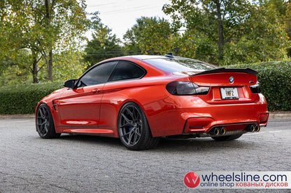 Orange BMW 4-Series 1-Piece VS HF-51 Matte Black  240802