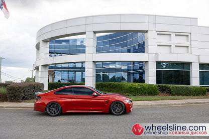 Orange BMW 4-Series 1-Piece VS HF-51 Matte Black  240802