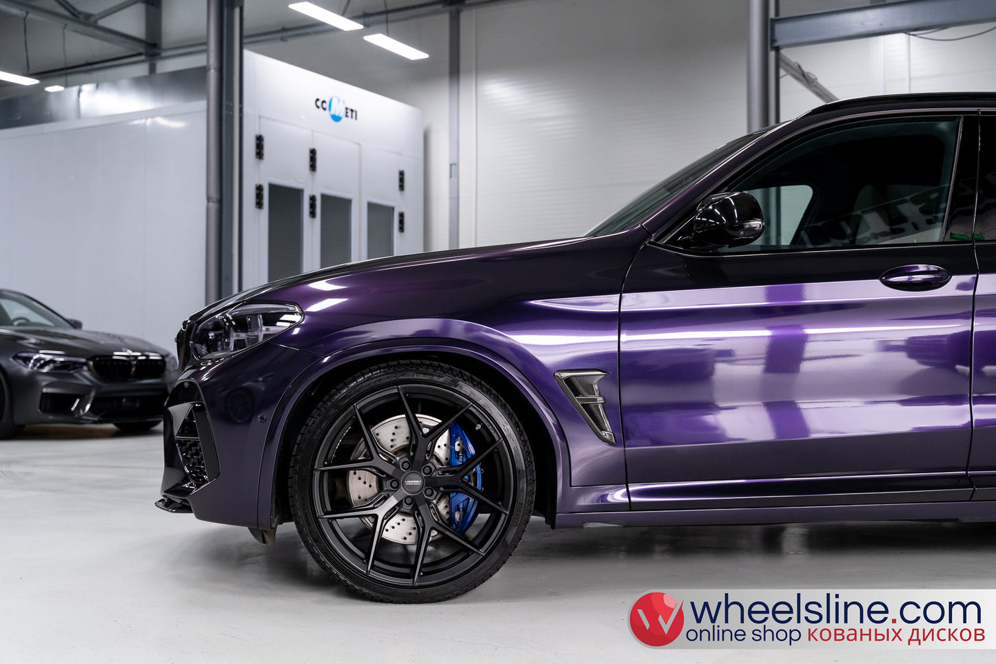 Purple BMW X3 1-Piece VS HF-51 Matte Black  240807