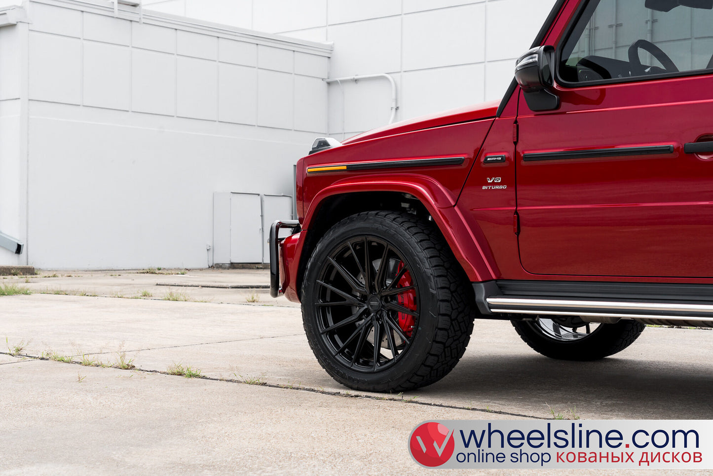 Red Mercedes G 1-Piece VS HF-4T1 Gloss Black 240802