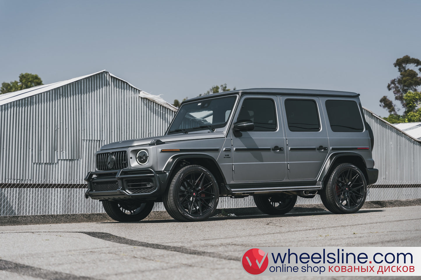 Silver Mercedes G 1-Piece VS EVO-51 Frosted Black 240809