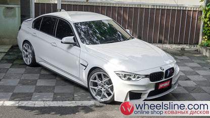 White BMW 3-Series 1-Piece VS HF-51 Matte Silver 240801