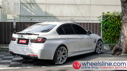 White BMW 3-Series 1-Piece VS HF-51 Matte Silver 240801