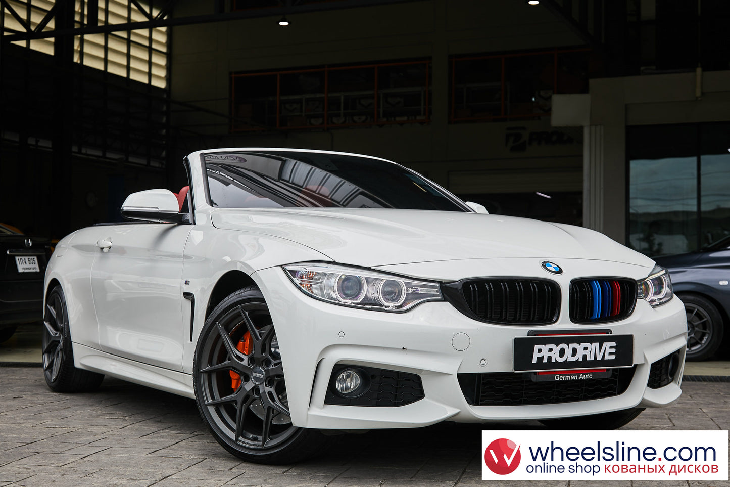 White BMW 4-Series 1-Piece VS HF-51 Matte Gunmetal 240801