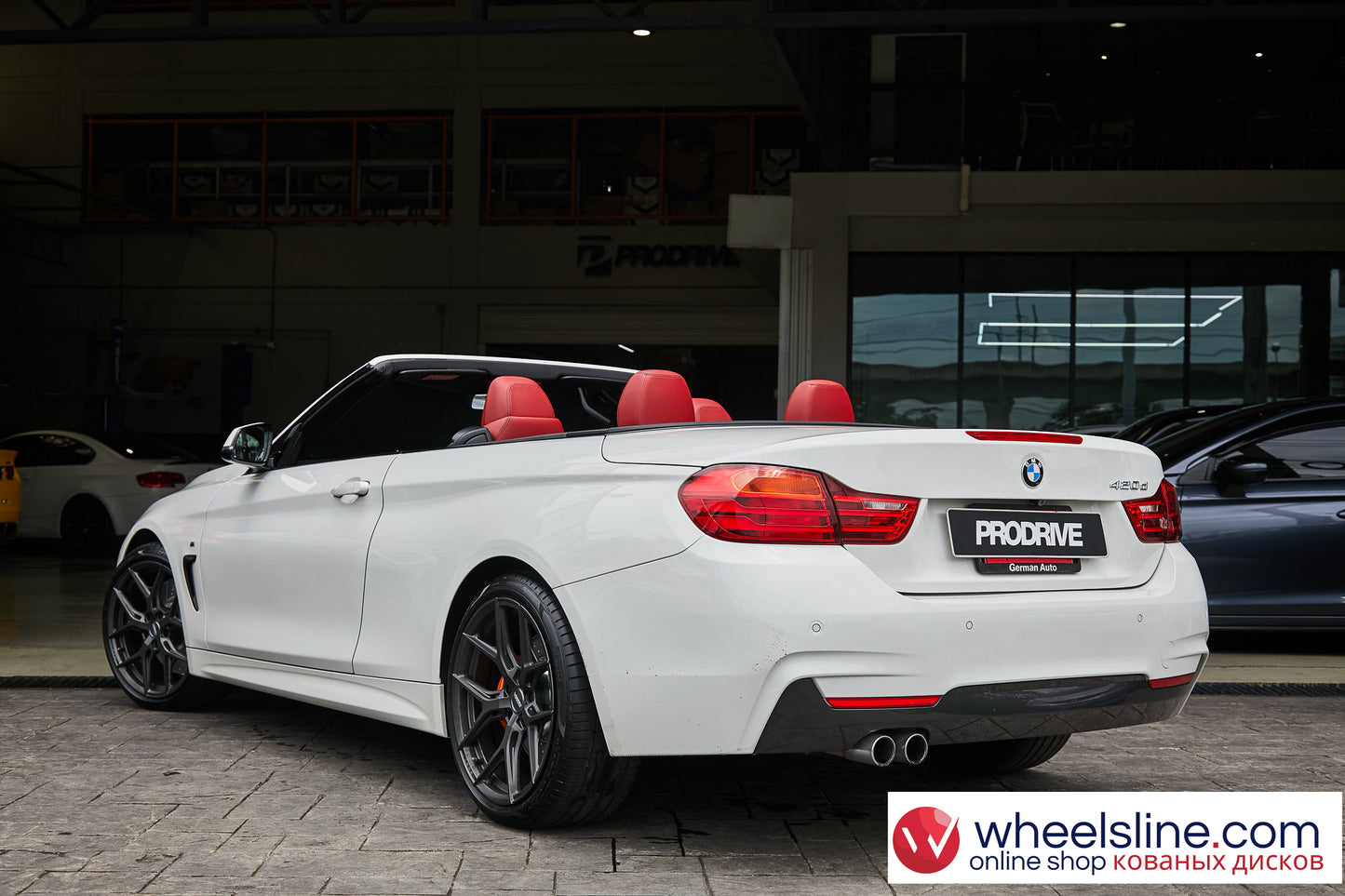 White BMW 4-Series 1-Piece VS HF-51 Matte Gunmetal 240801