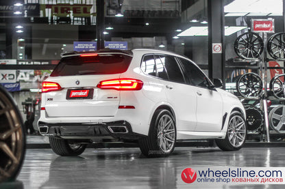 White BMW X5 1-Piece VS EVO-5R1 Brushed Silver  240820