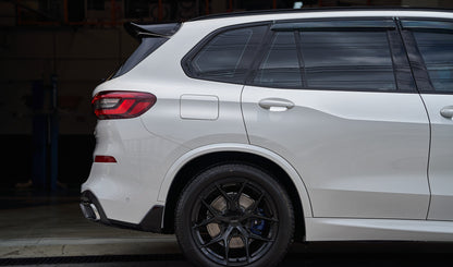 White BMW X5 1-Piece VS HF-51 Gloss Black  240807