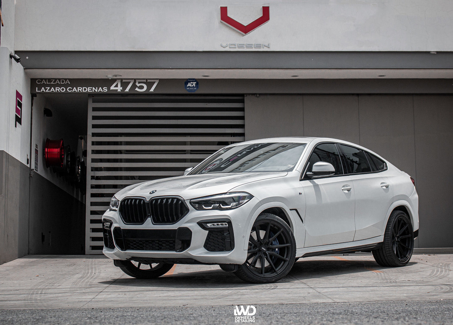 White BMW X6 1-Piece VS HF-31 Matte Black  240807