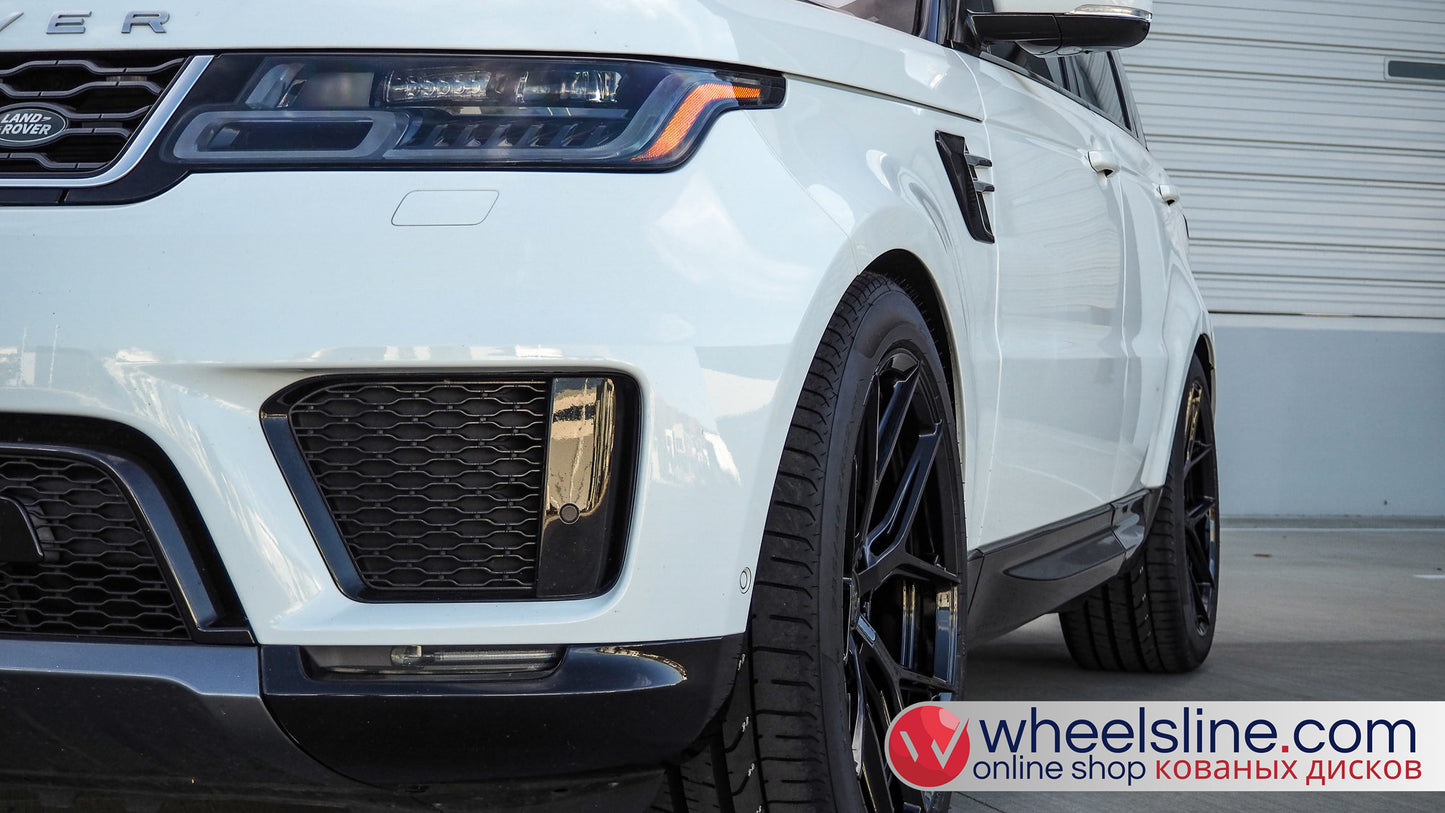 White Land Rover Range Rover Sport 1-Piece VS HF-51 Gloss Black 240920