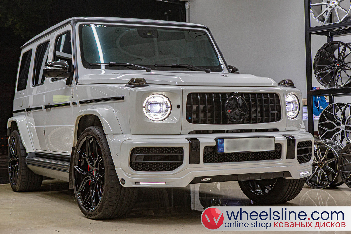 White Mercedes G 1-Piece VS HF-51 Matte Light Gunmetal 240802