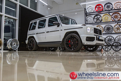 White Mercedes G 1-Piece VS HF-51 Matte Light Gunmetal 240802